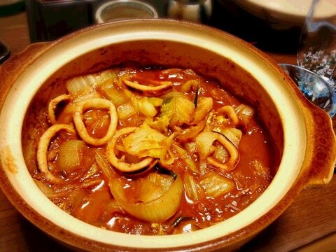 〆のイカワタご飯まで～ イカワタ野菜炒め♪